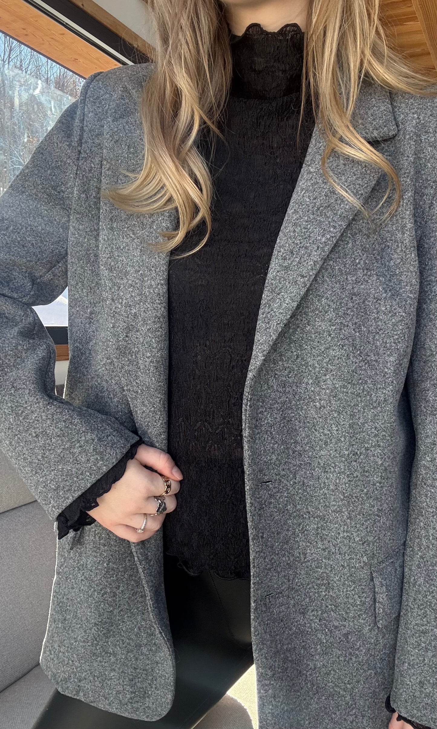 Blazer gris SOLÈNE