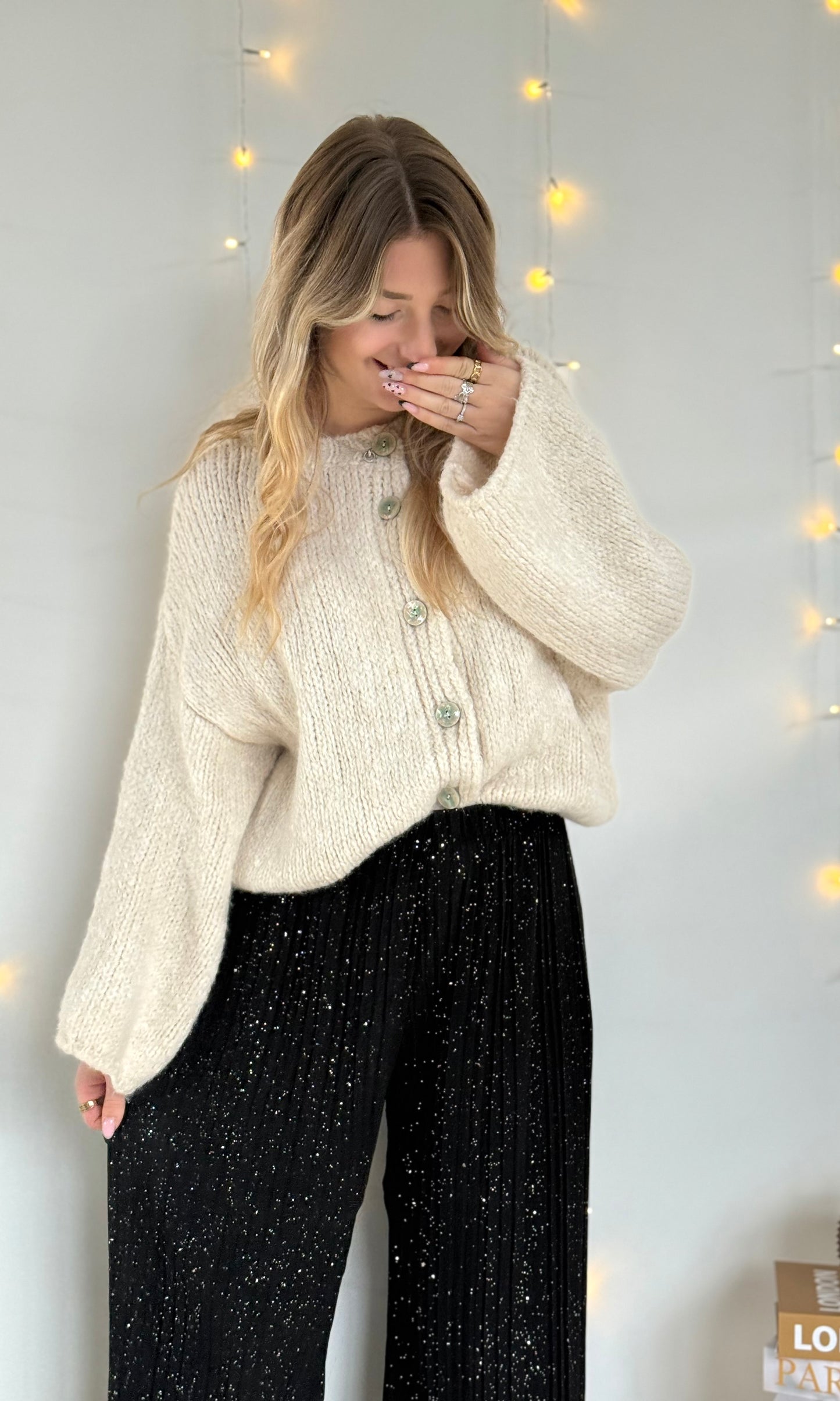 Pantalon plissé brillant PERRIE (34-48) 🇮🇹 - expédition vers le 22 octobre