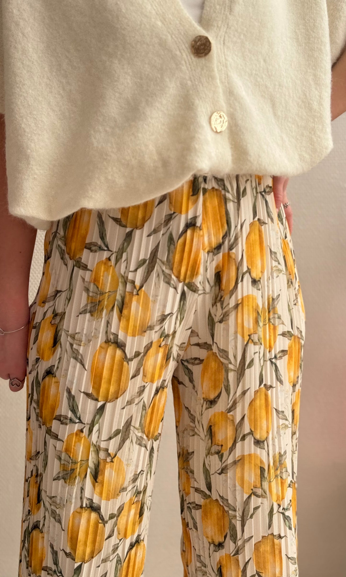 Pantalon plissé citrons LEMON 🍋🇮🇹