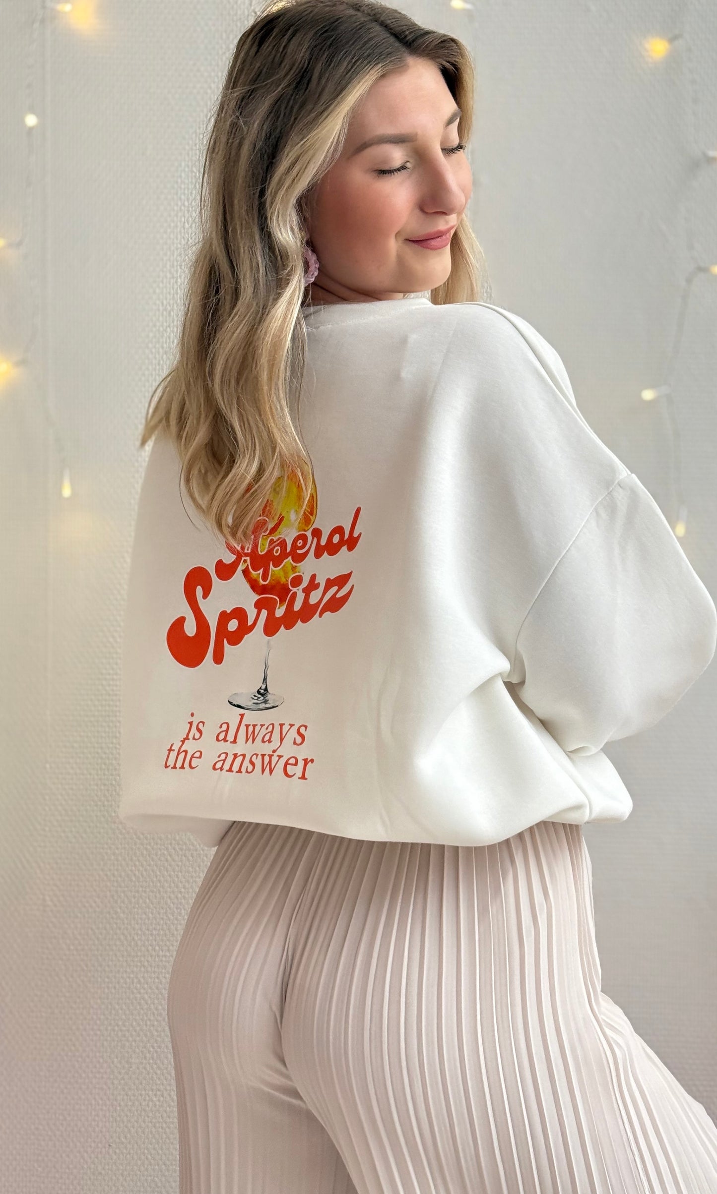 Sweat blanc SPRITZ