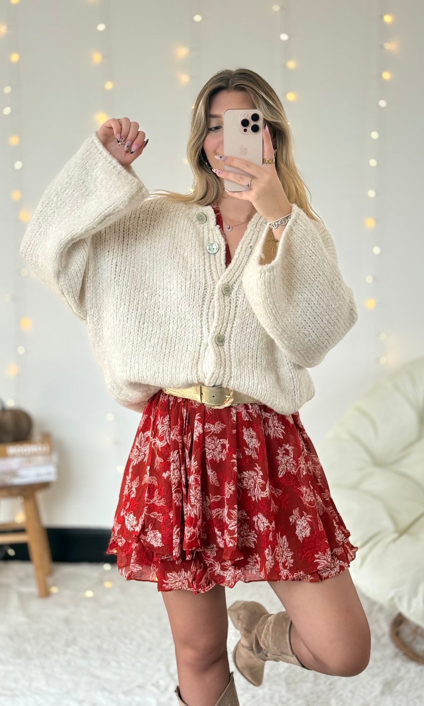 Robe orangée CHARLOTTE