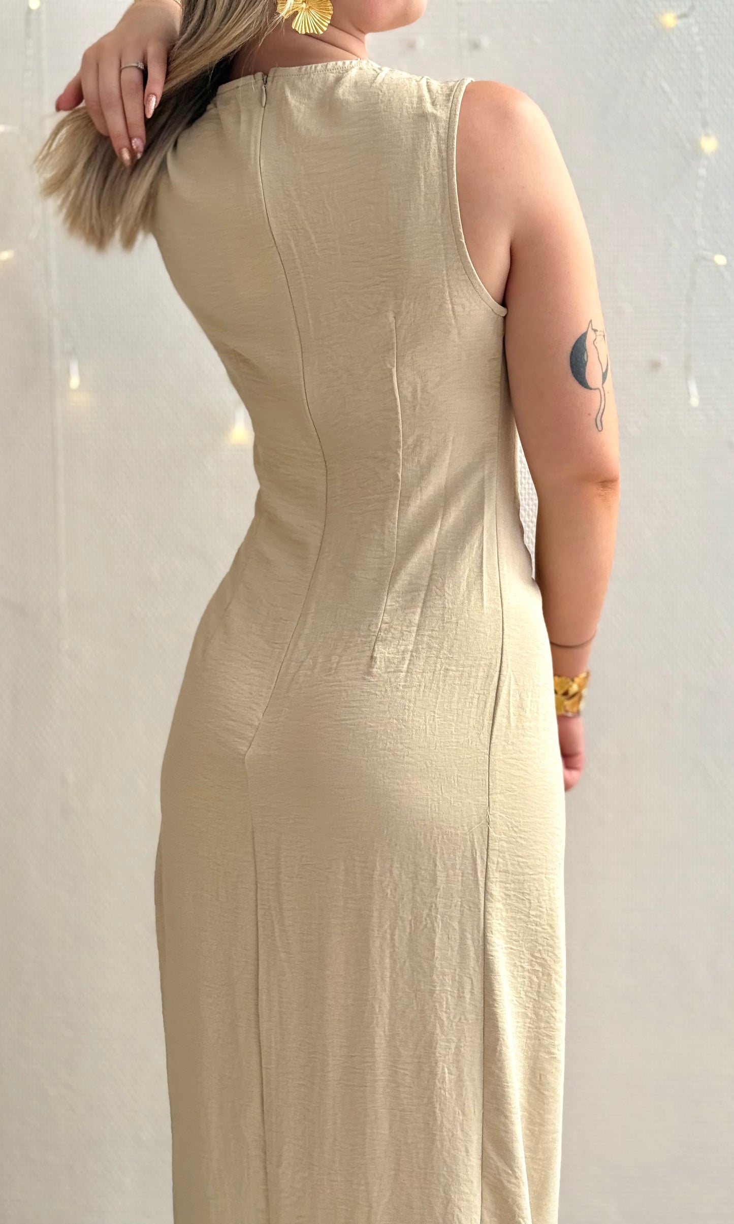 Robe beige PALOM