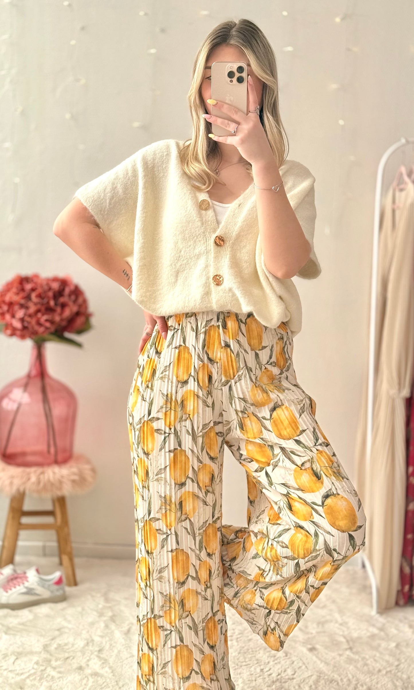 Pantalon plissé citrons LEMON 🍋🇮🇹