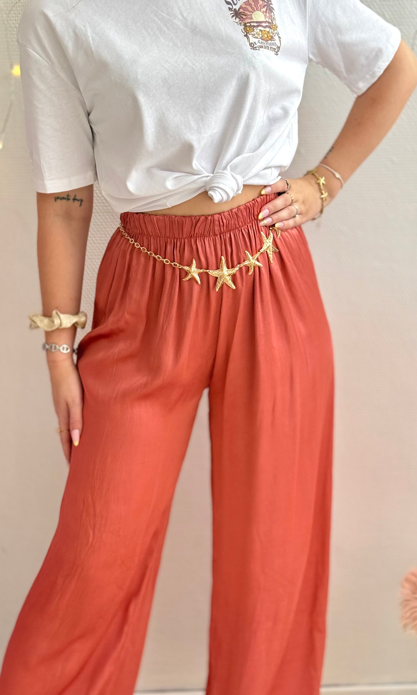 Pantalon satiné CONSTANCE 🇮🇹