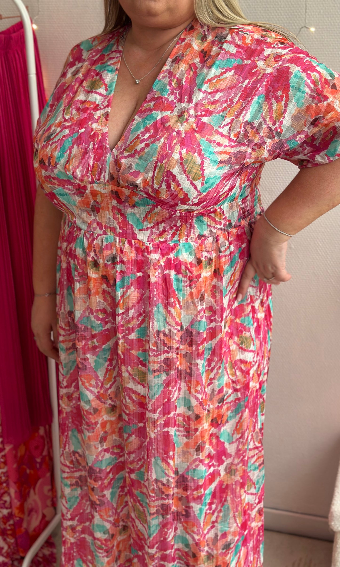 (CURVES) Robe colorée MAELLE