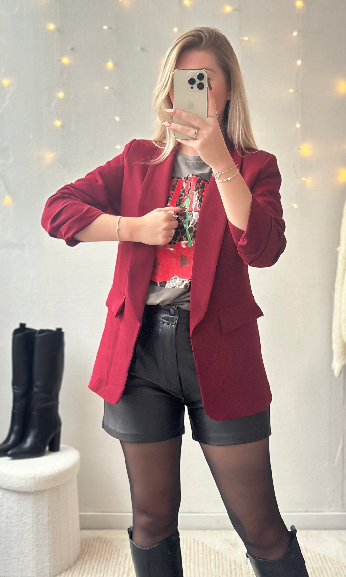 Short en similicuir LAURETTE