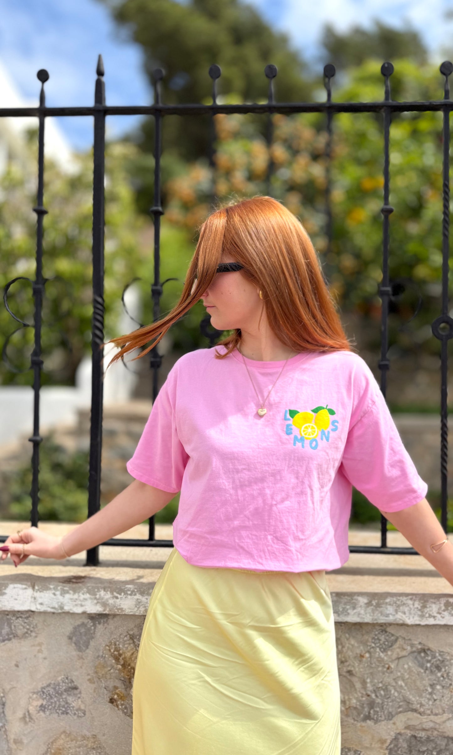 Tshirt rose LEMONS 🇮🇹