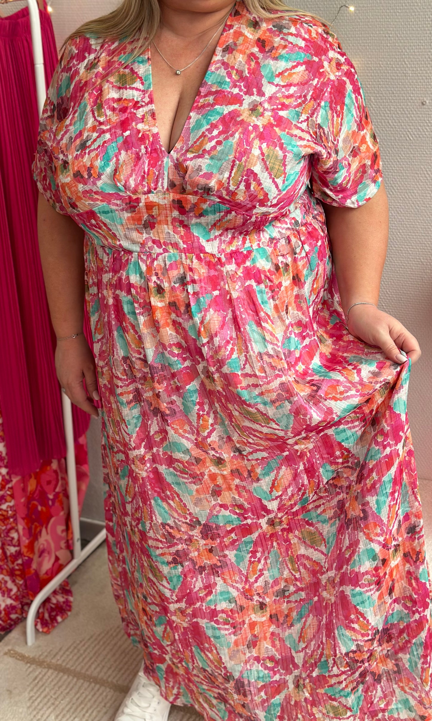 (CURVES) Robe colorée MAELLE