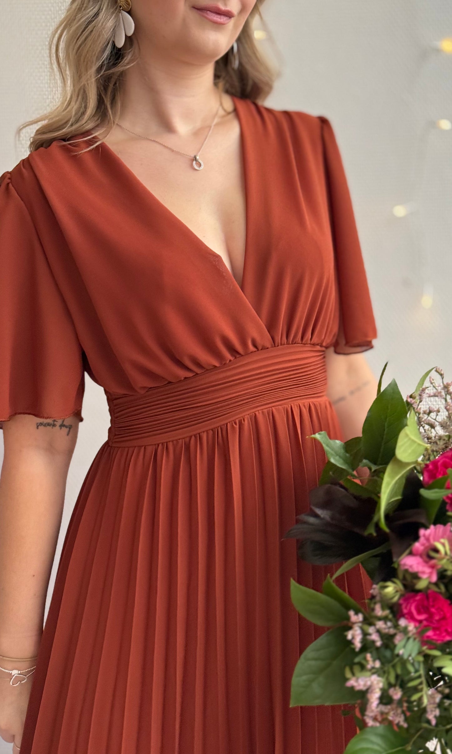 Robe longue LAIA terracotta 🇮🇹