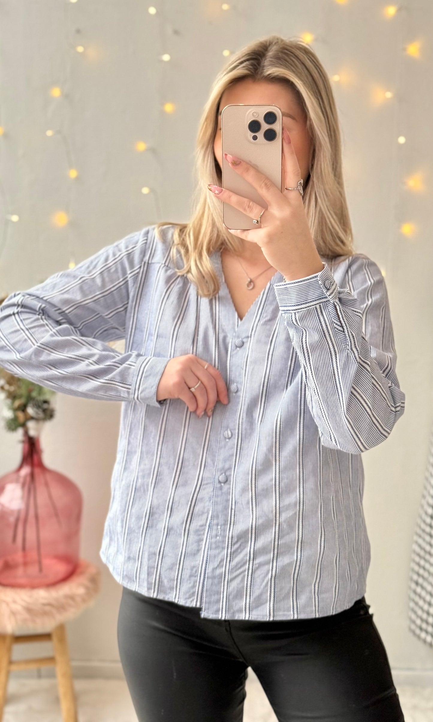 Blouse bleue rayée ARIZONA
