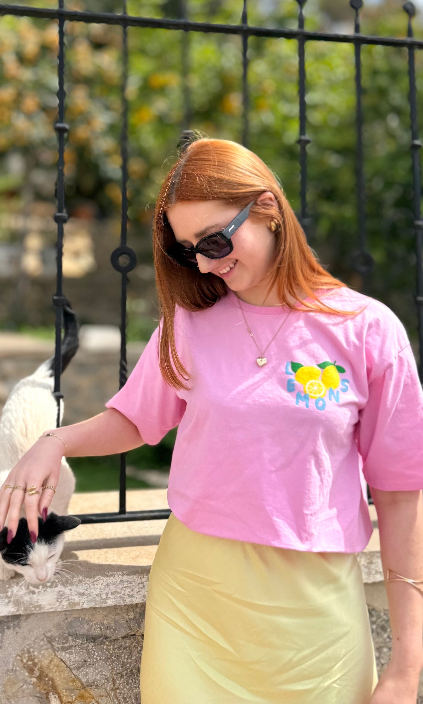 Tshirt rose LEMONS 🇮🇹