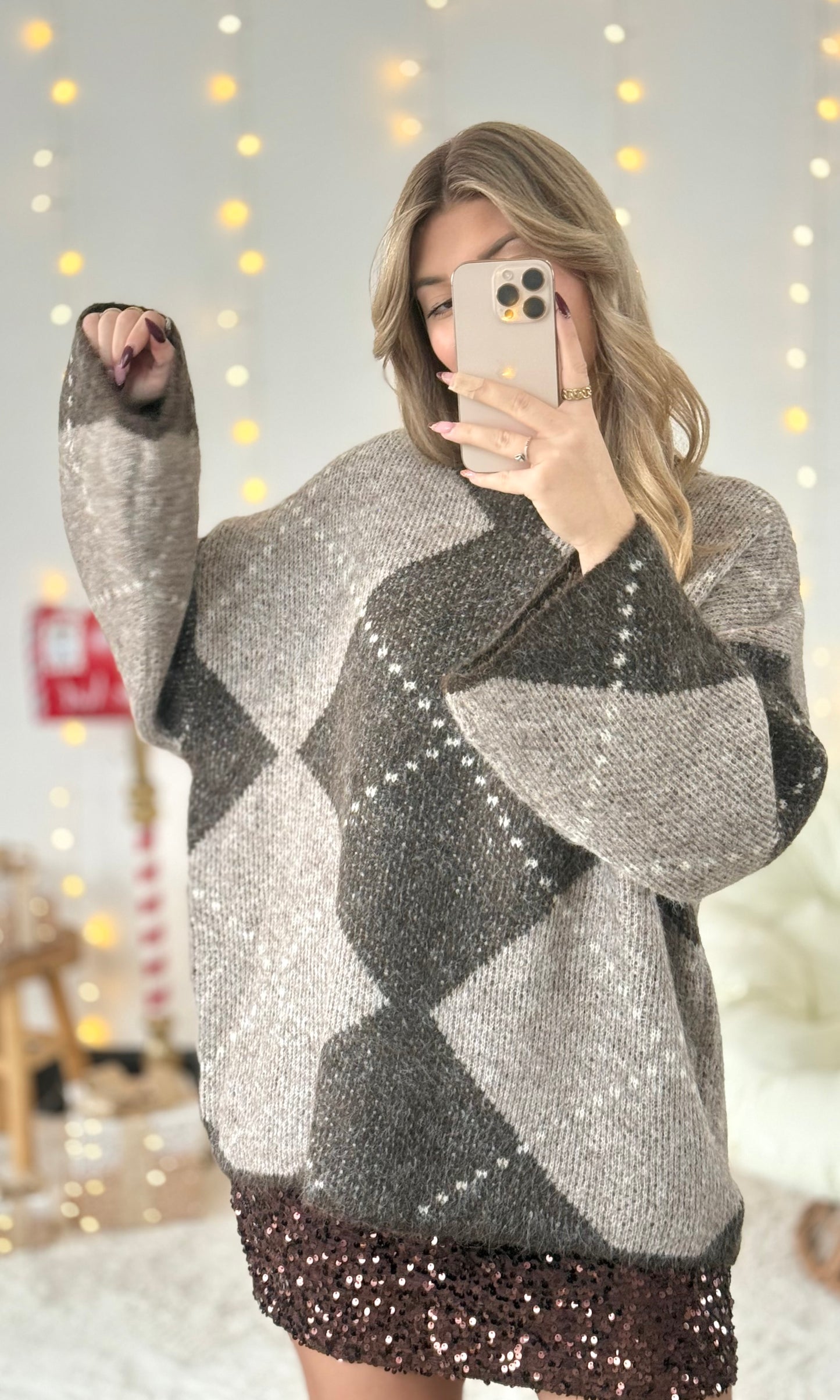 Gros pull jacquard CHEMINÉE