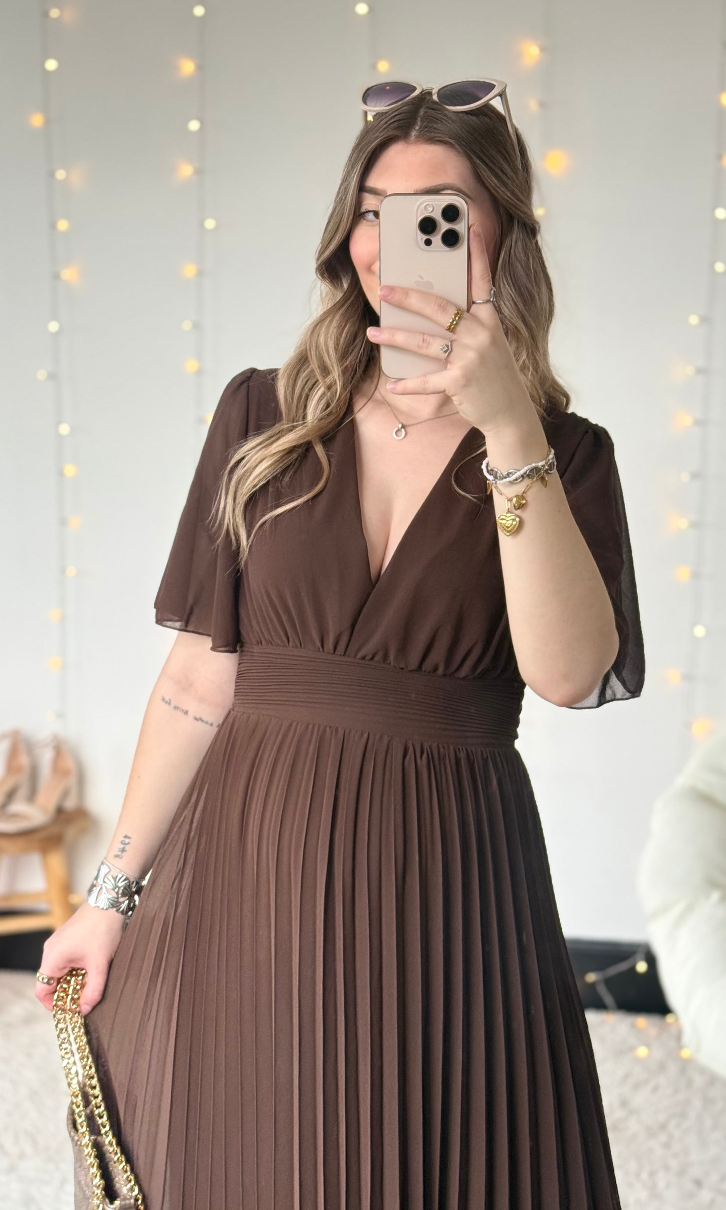 Robe longue LAIA chocolat 🇮🇹