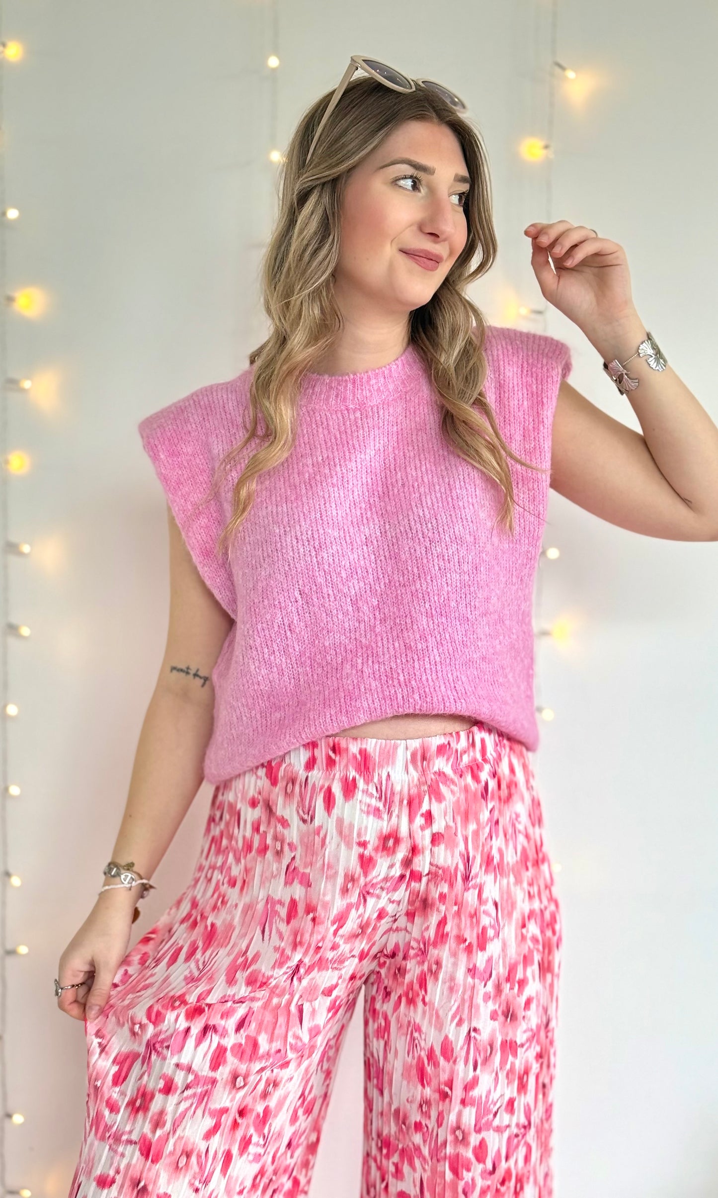 Pantalon plissé fleuri CHUPA (34-48) 🇮🇹