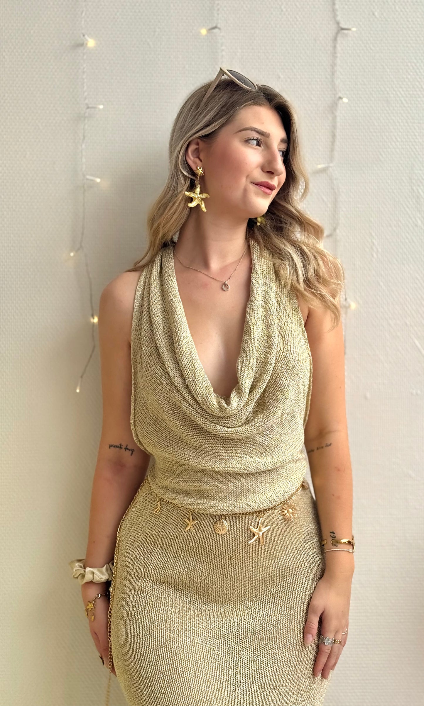 Robe crochet pailletée TULUM