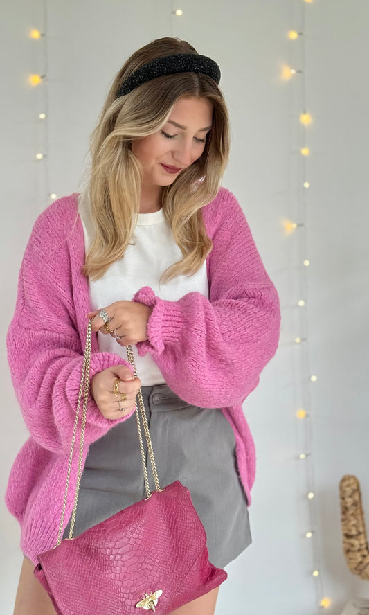 Gilet rose CAROLE 🇮🇹