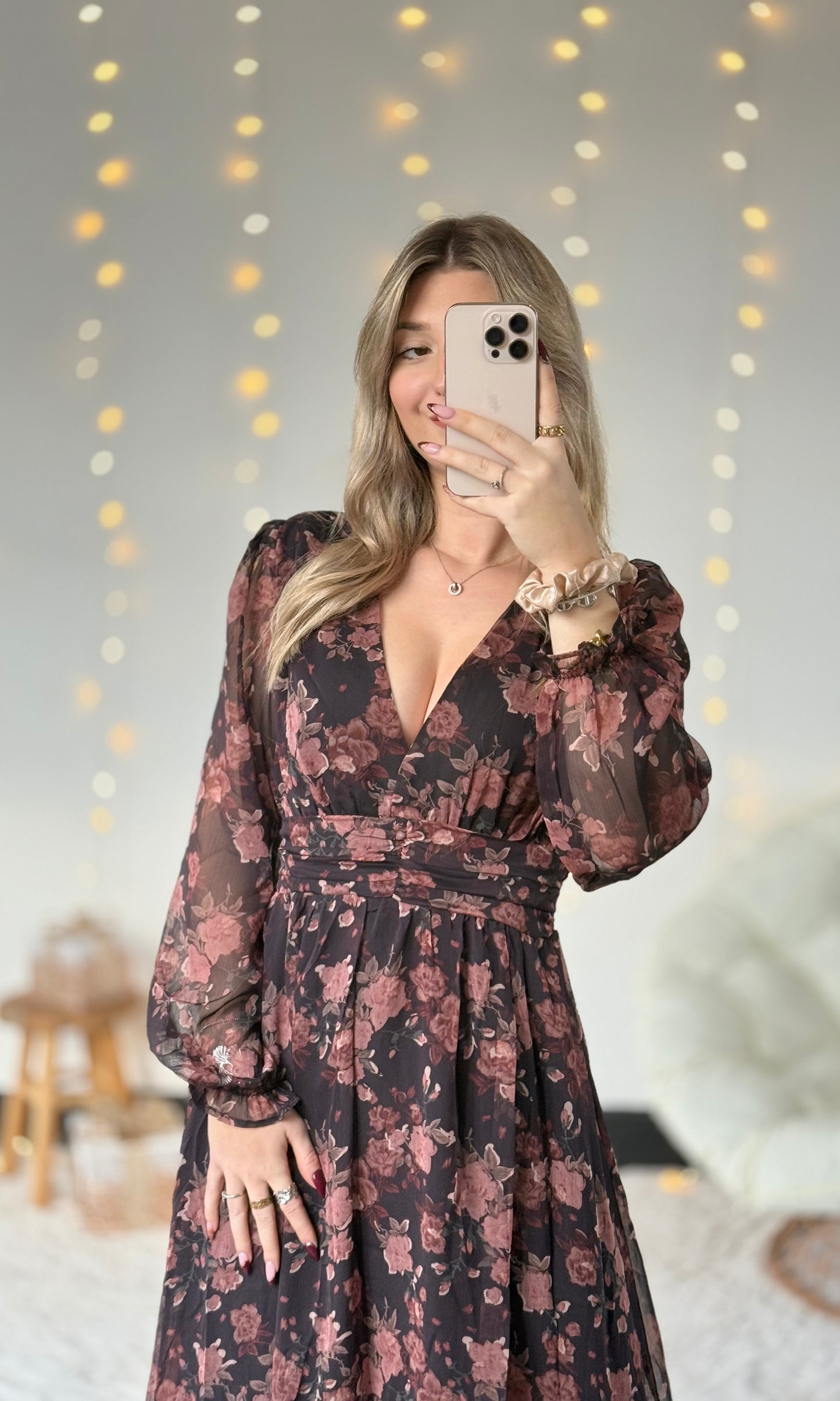Robe longue fleurie CLEO