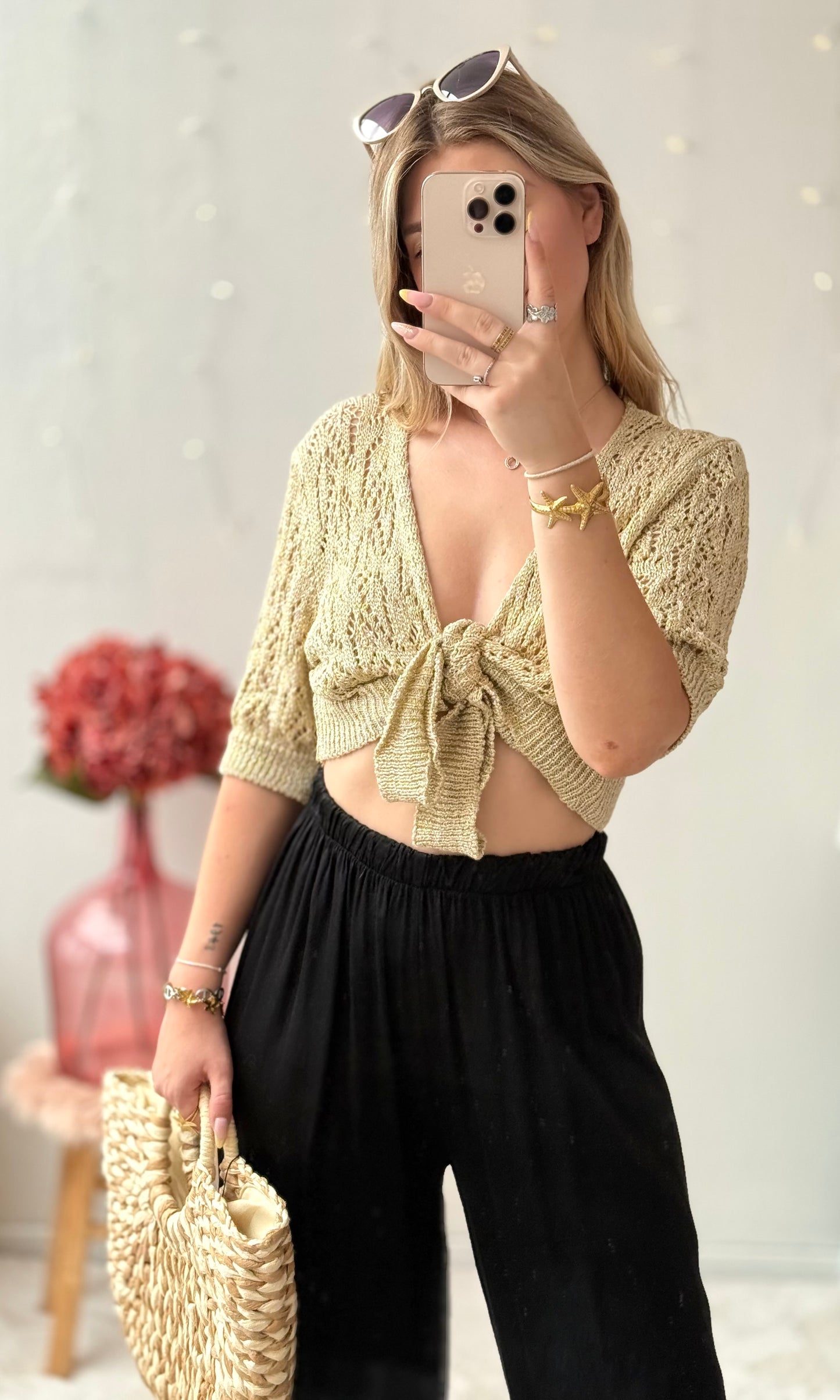 Top doré en lurex SUMMER 🇮🇹