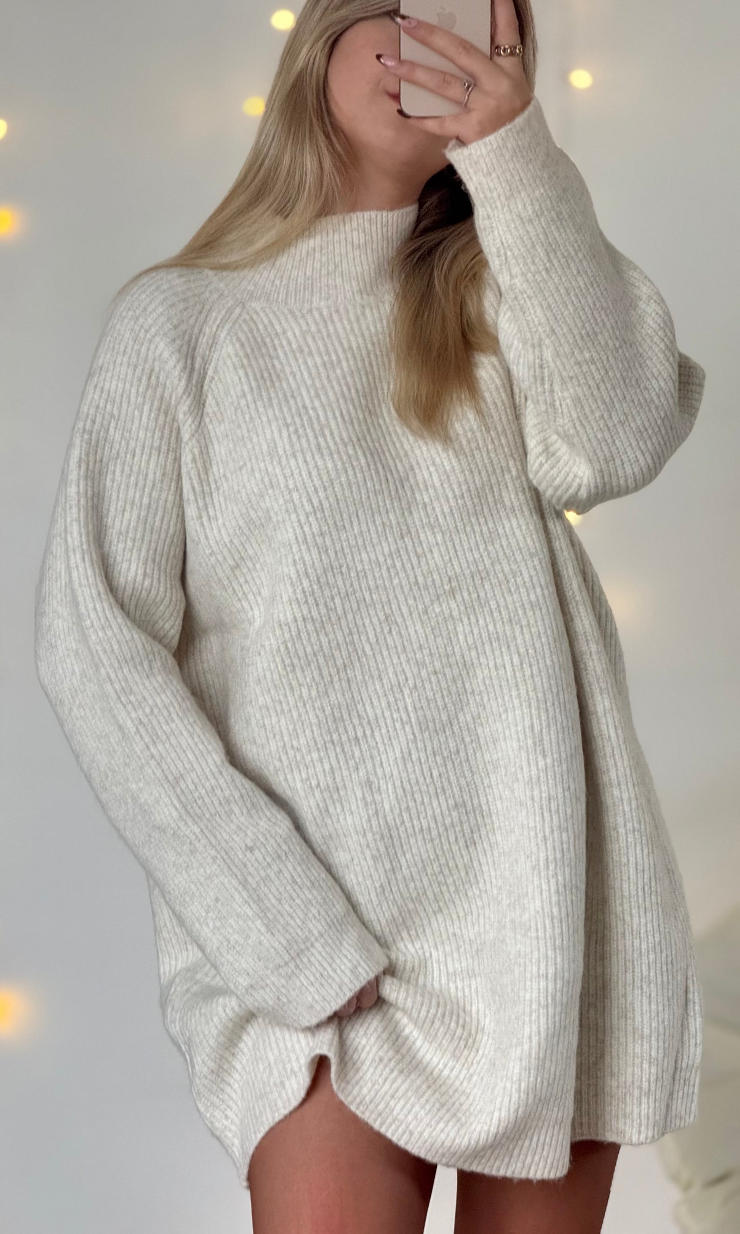 Robe pull écrue MILKY
