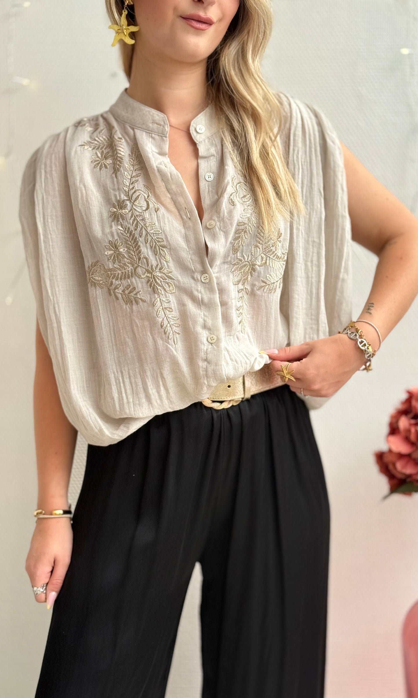 Blouse beige BOHEM