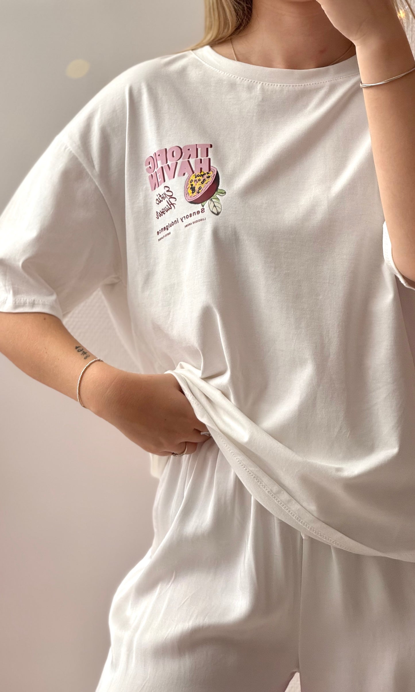Tshirt blanc PASSIONFRUIT 🇮🇹