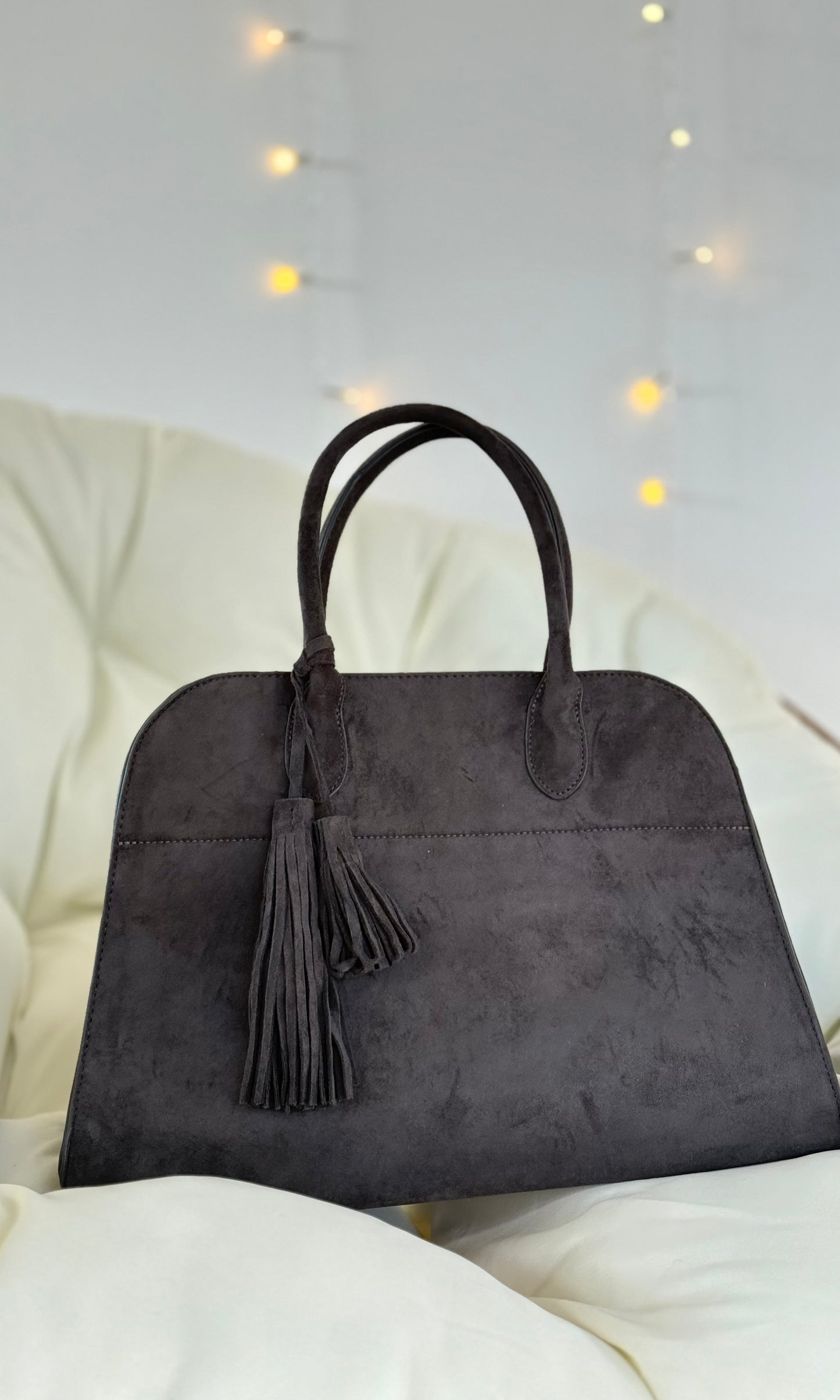 Sac en cuir gris MADDY 🇮🇹
