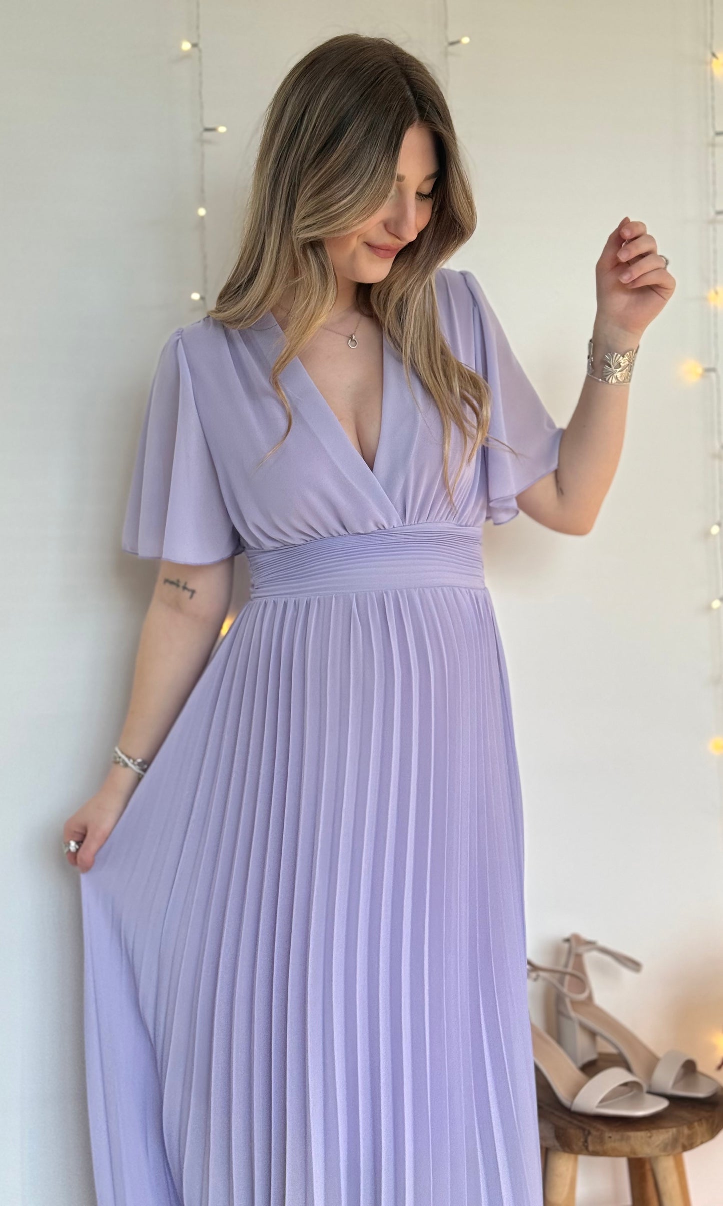 Robe longue LAIA Lilas 🇮🇹