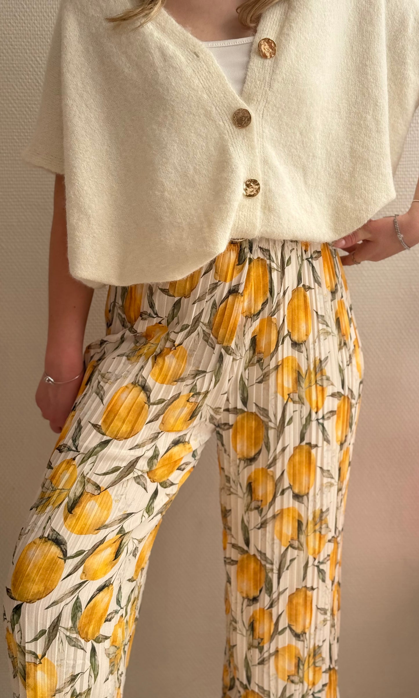 Pantalon plissé citrons LEMON 🍋🇮🇹