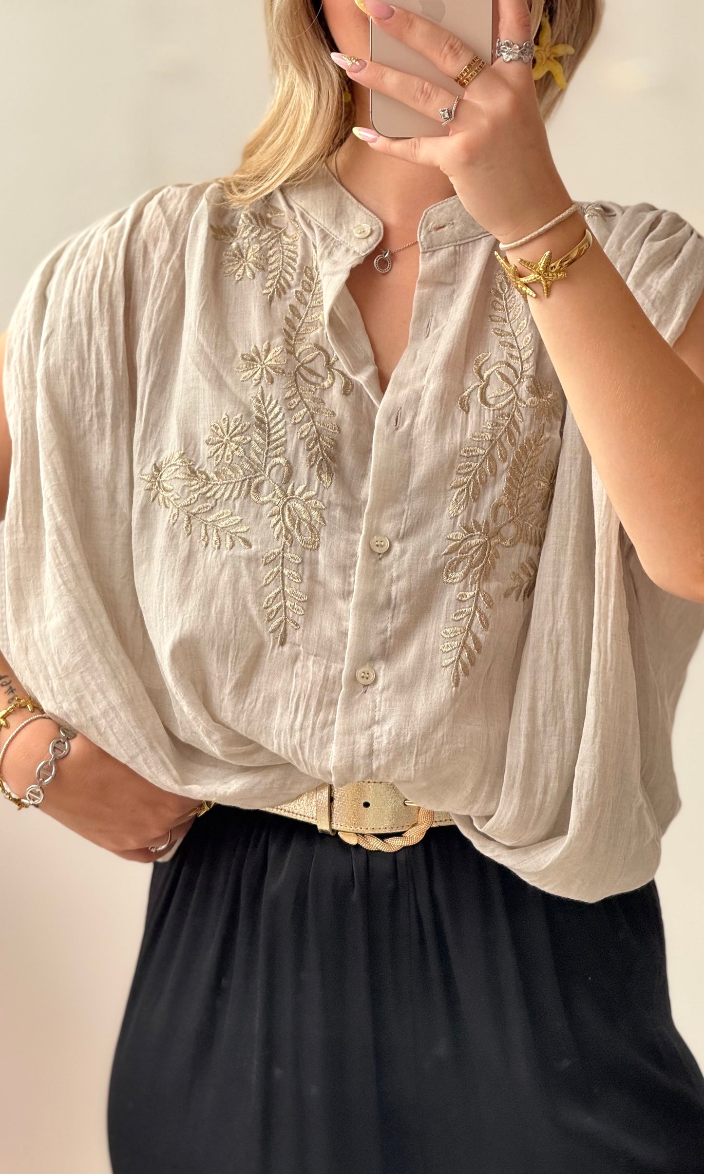 Blouse beige BOHEM
