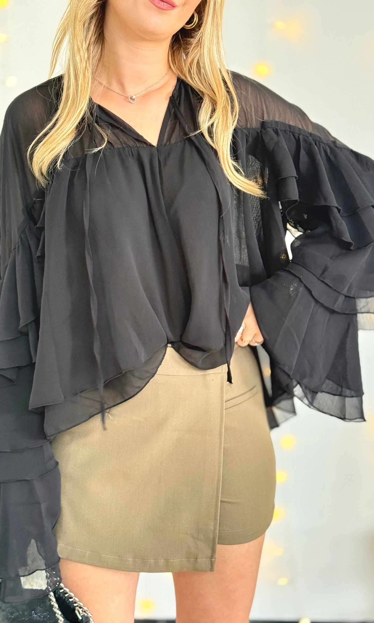 Blouse noire COREY