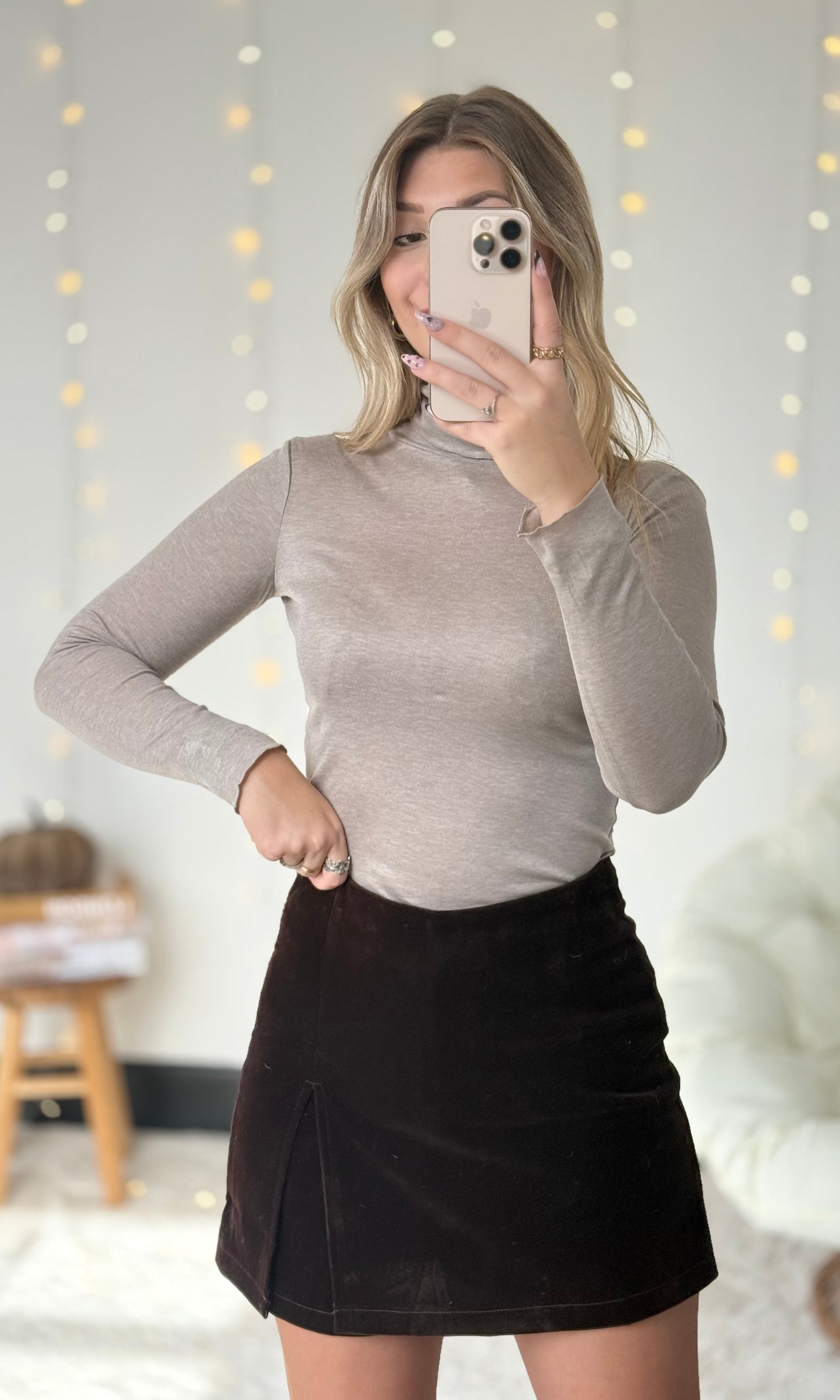 Haut en lyocell CLÉA taupe