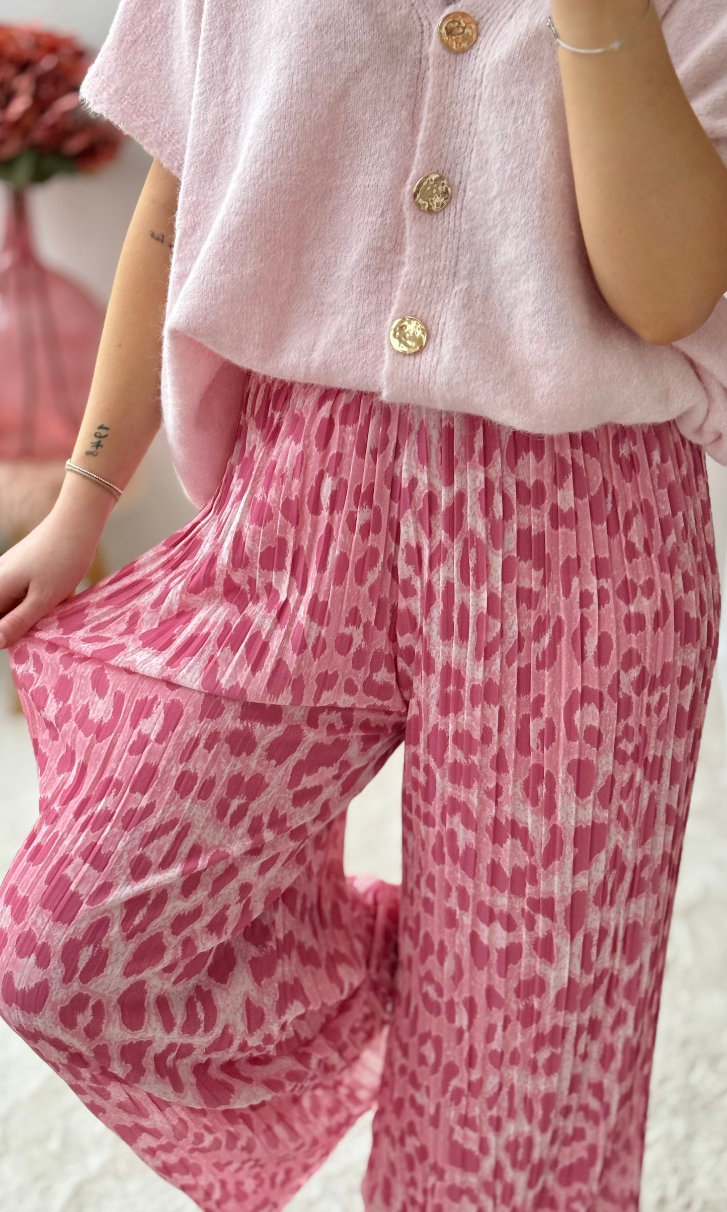 Pantalon plissé léopard CANDICE 🇮🇹