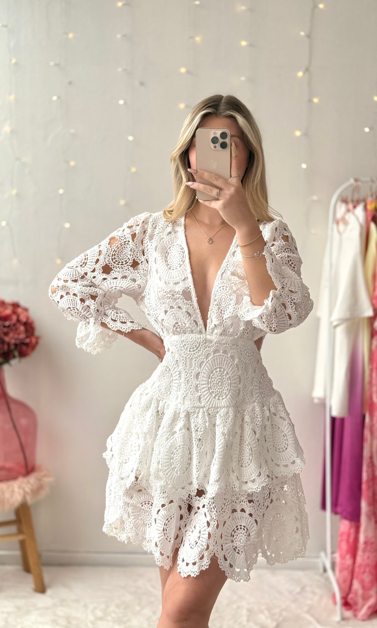 Robe dentelle blanche ABBY