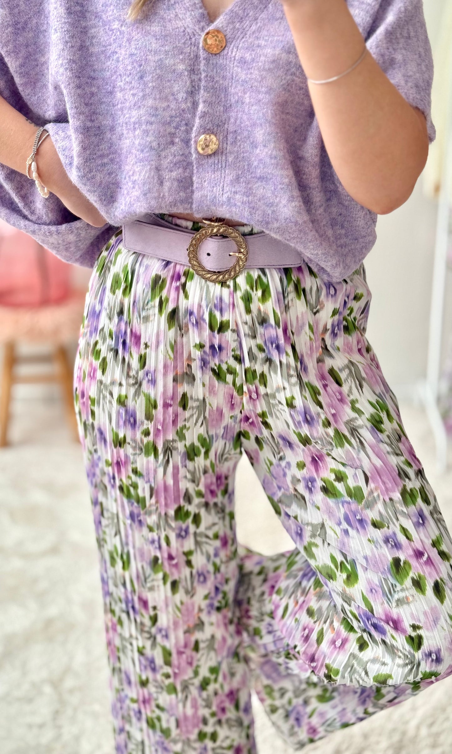 Pantalon plissé LAVENDER 🇮🇹