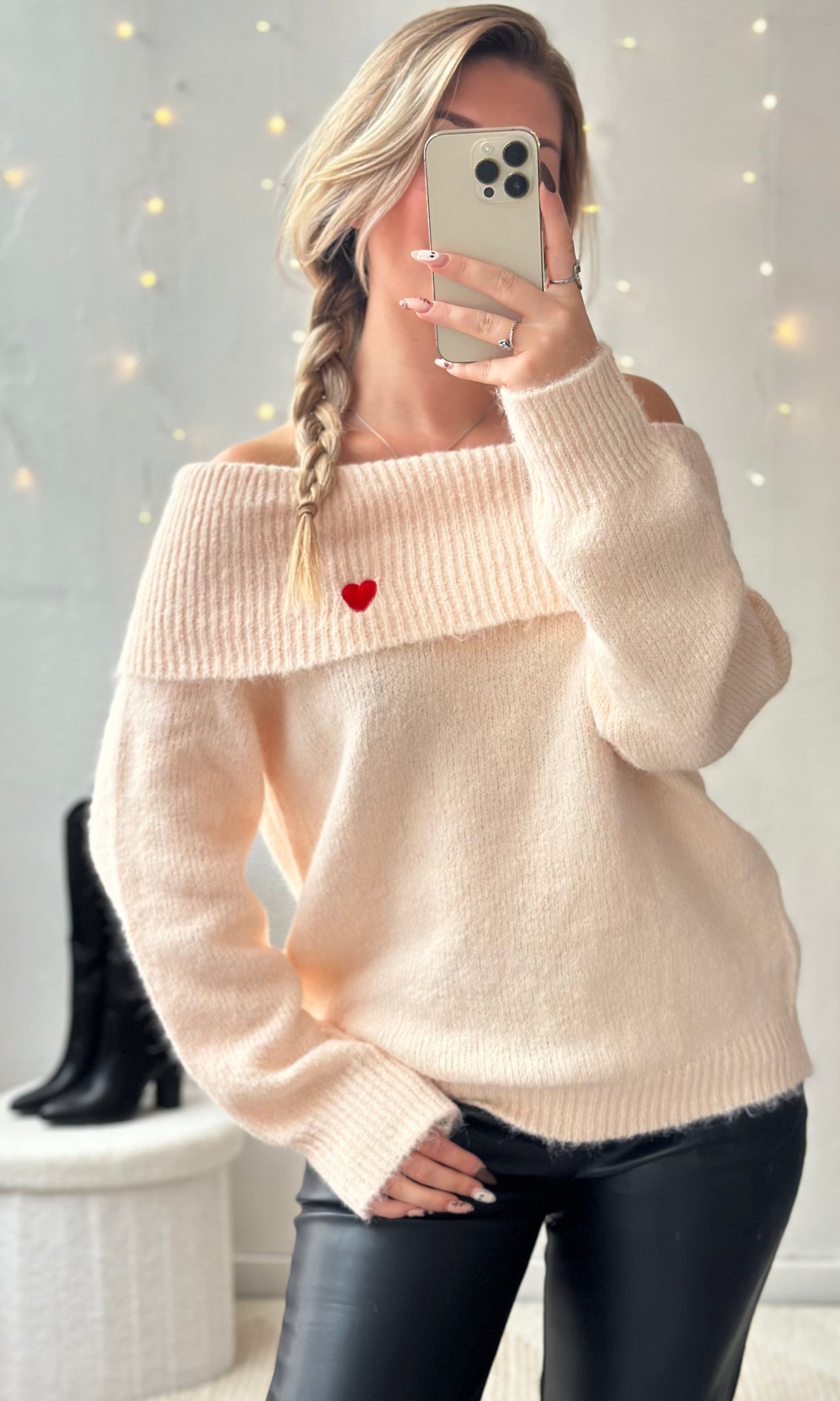 Pull col bardot ROSEMARY