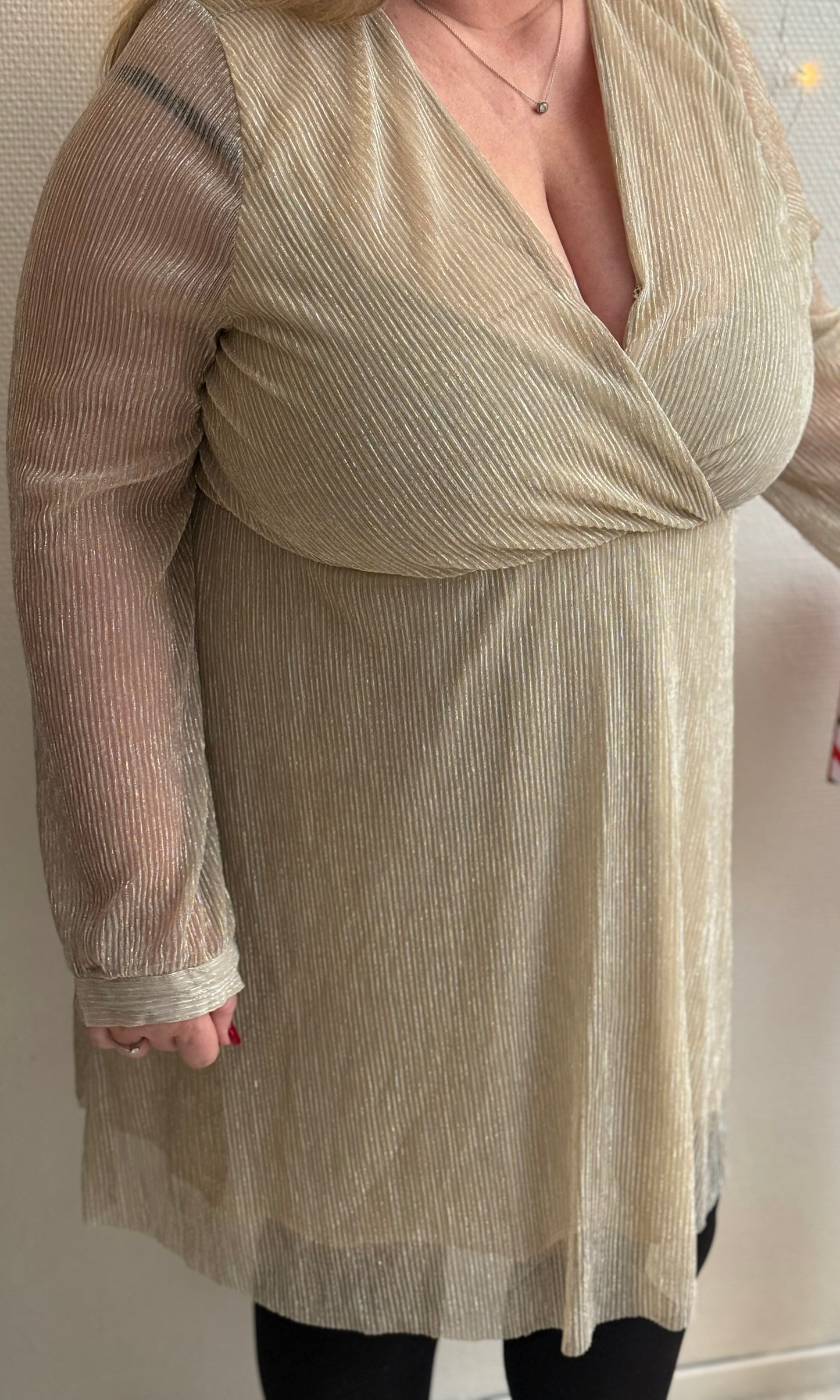 (CURVES) Robe dorée GOLDEN