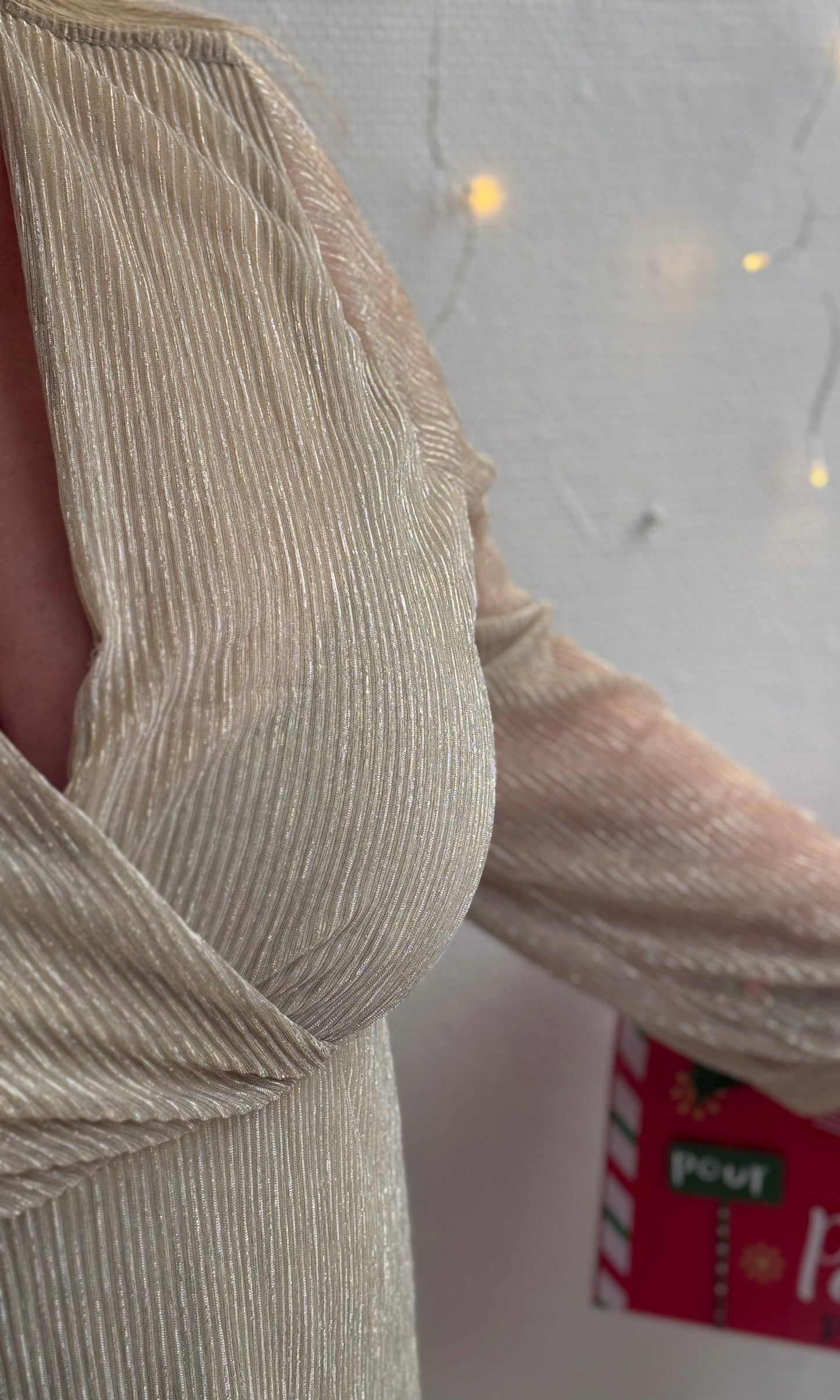 (CURVES) Robe dorée GOLDEN