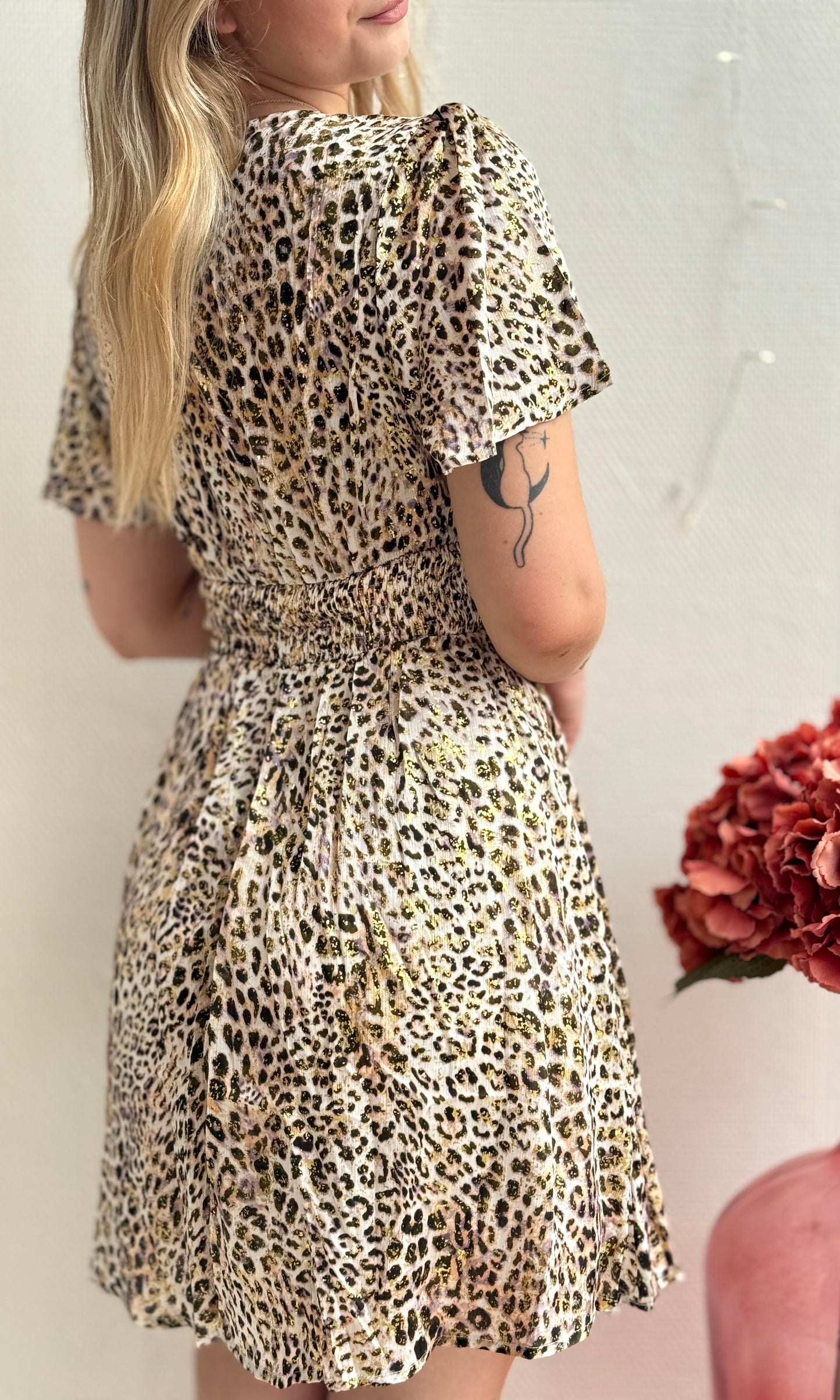 Robe courte léopard TIGER