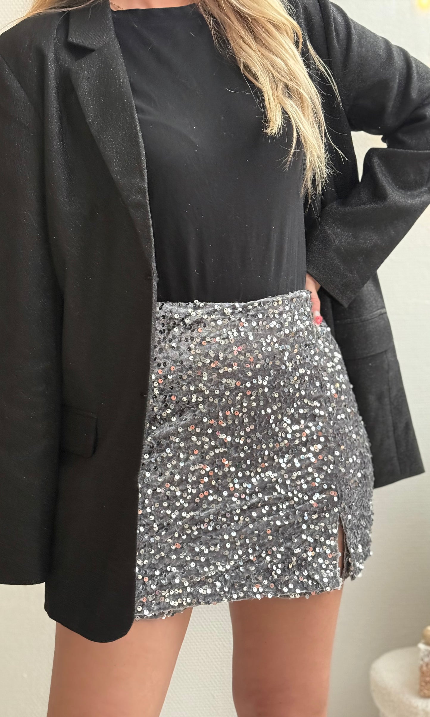 Jupe short HOLLY grise