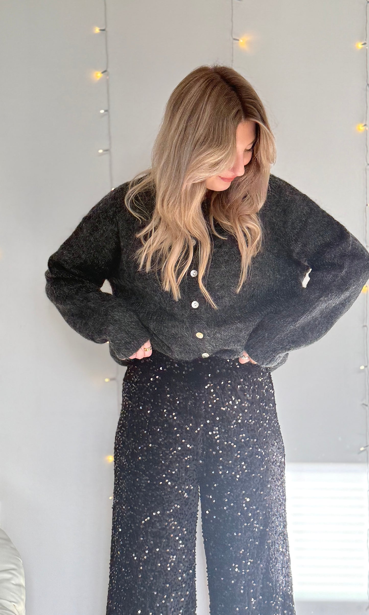 Pantalon velours à sequins STAR 🇮🇹