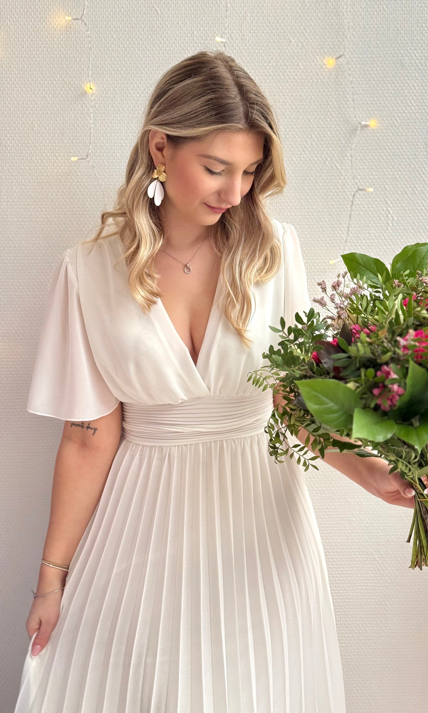 Robe longue LAIA blanc đźđč