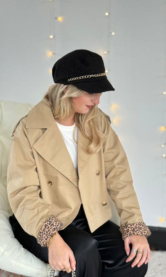 Trench beige / léopard HANNA