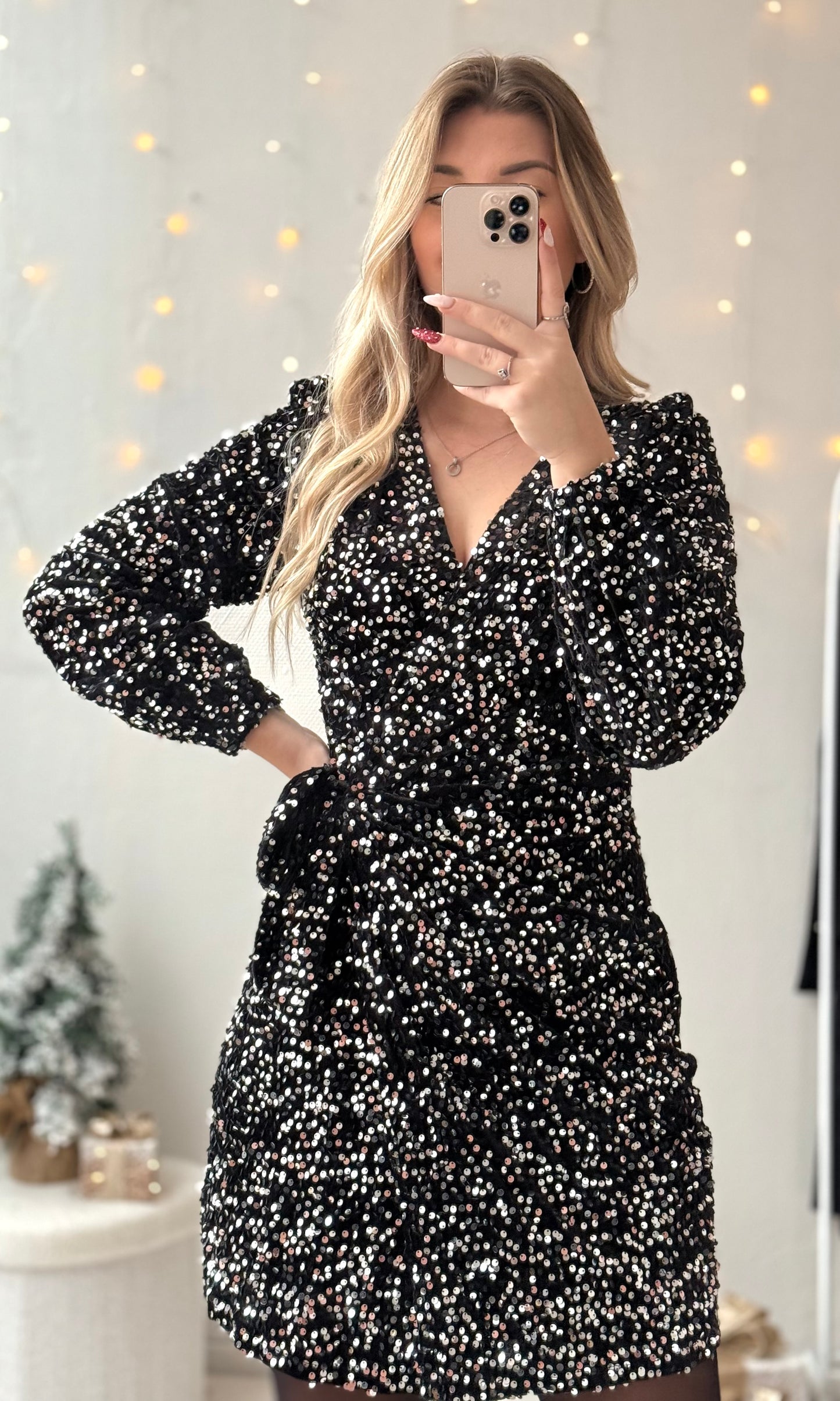 Robe noire et argentée PARTY