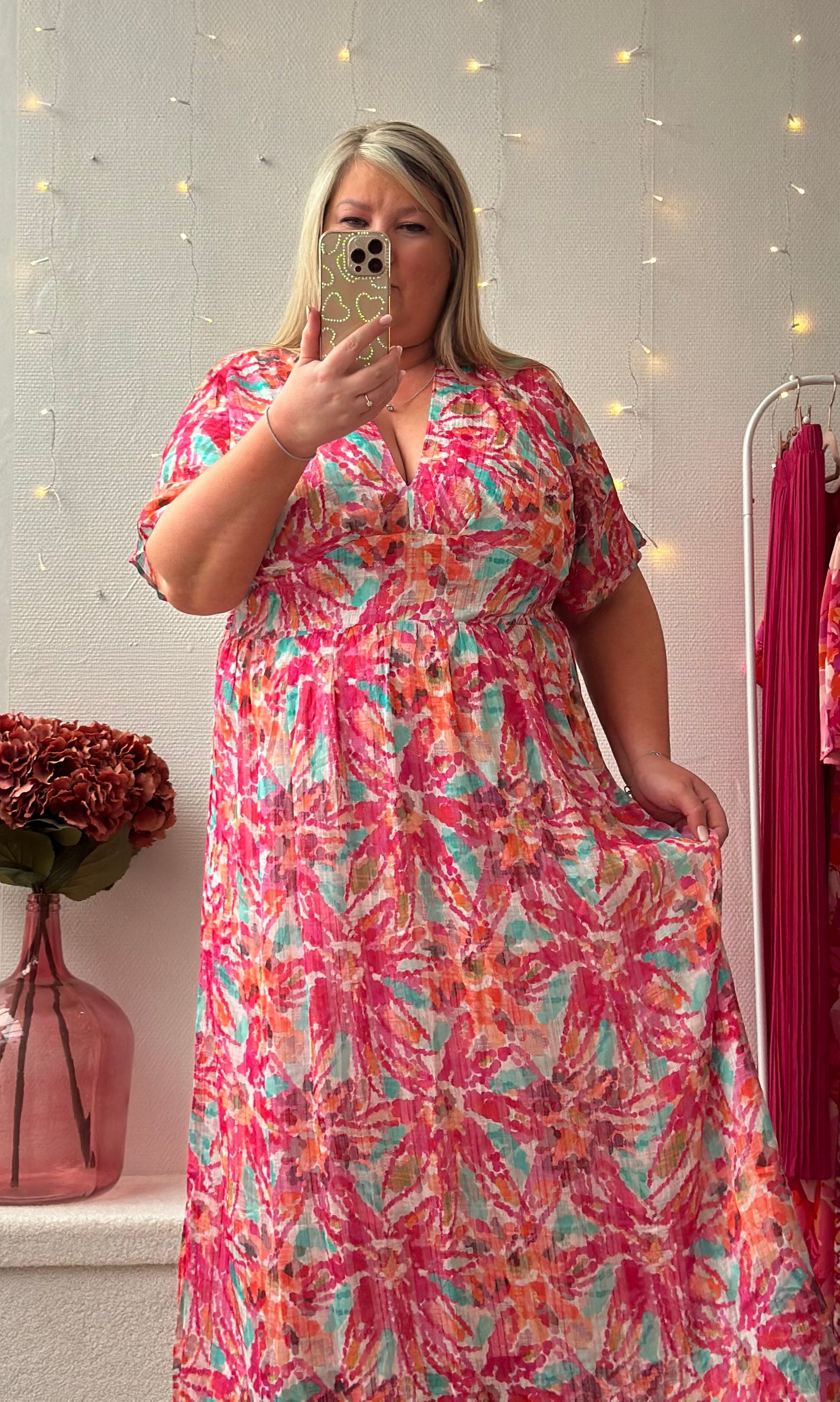 (CURVES) Robe colorée MAELLE