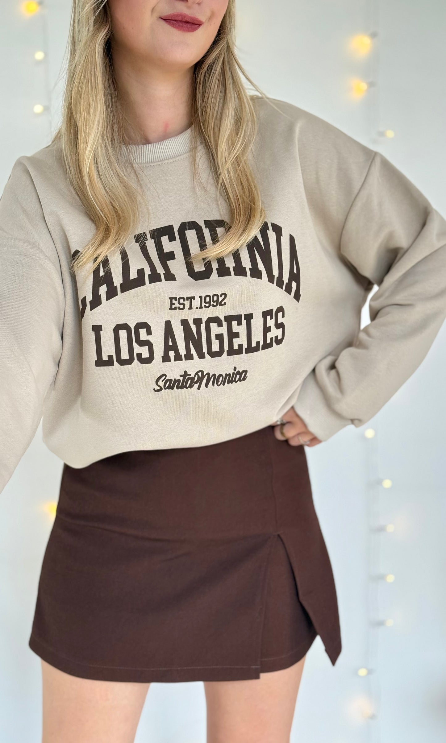 Sweat beige CALIFORNIA