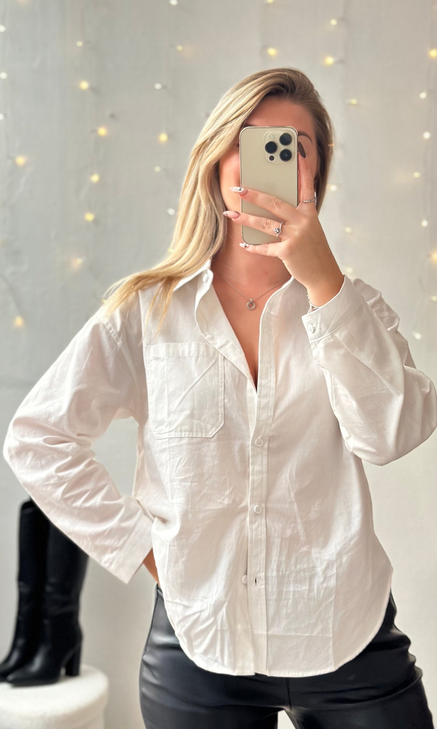 Chemise blanche boutonnée MIA