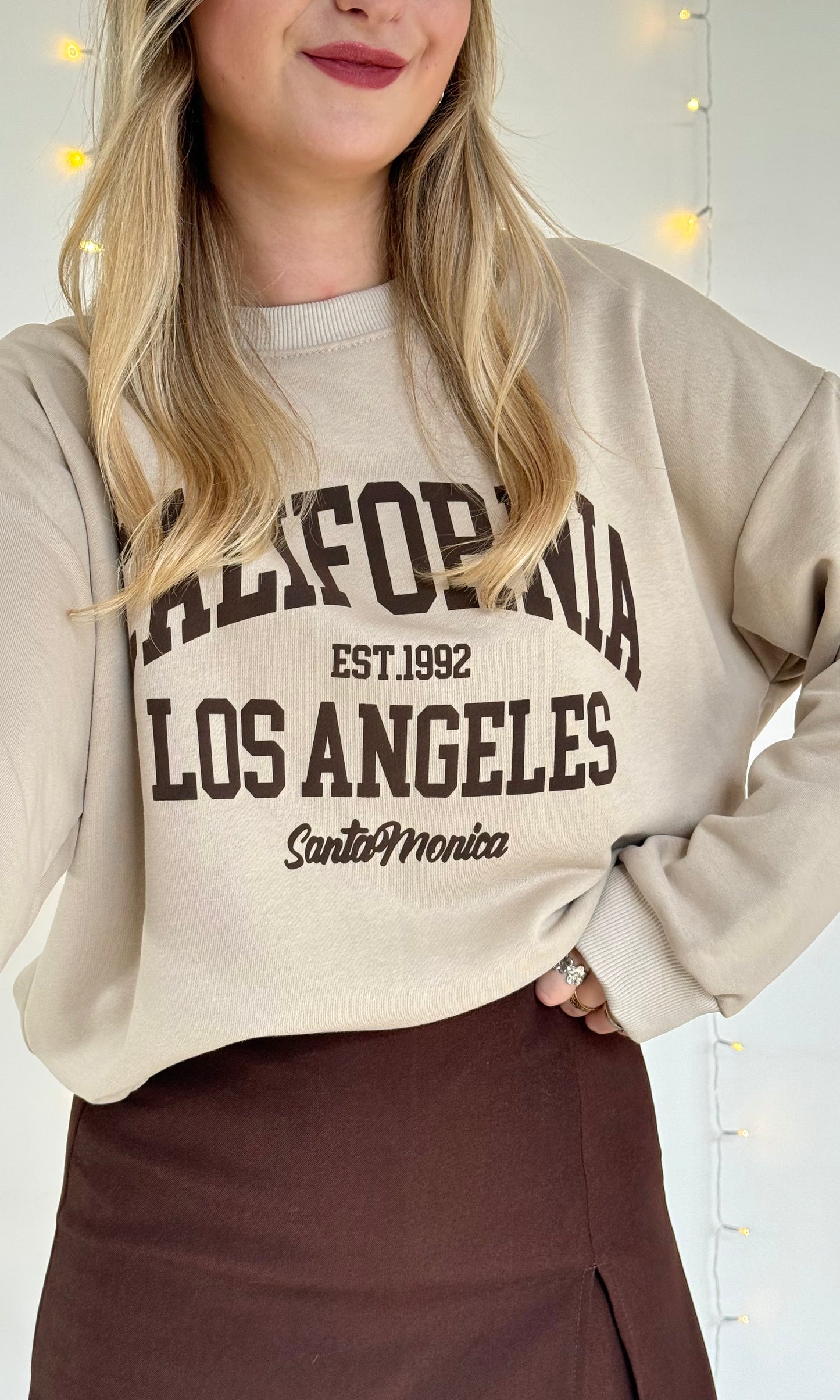 Sweat beige CALIFORNIA