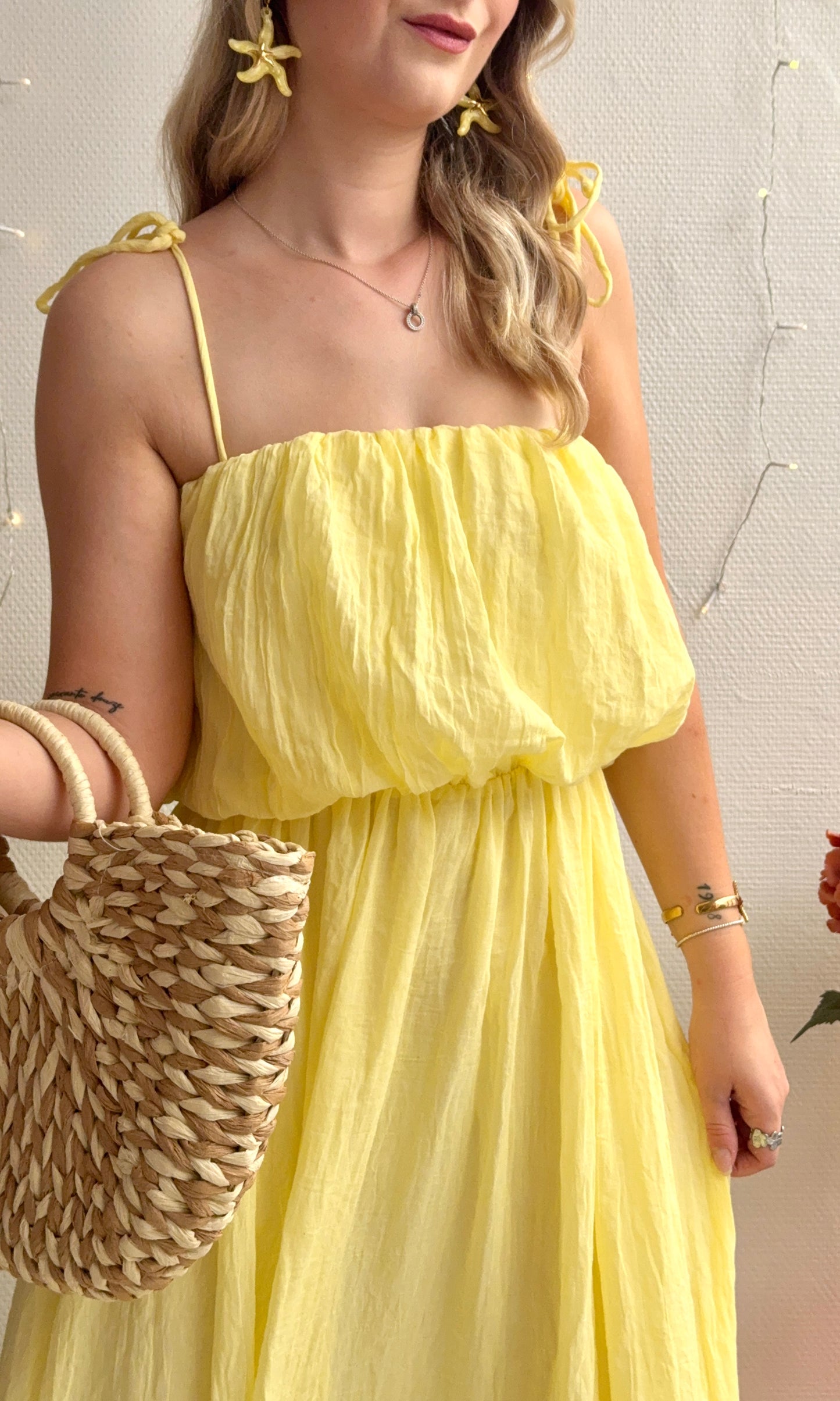 Robe jaune BALI