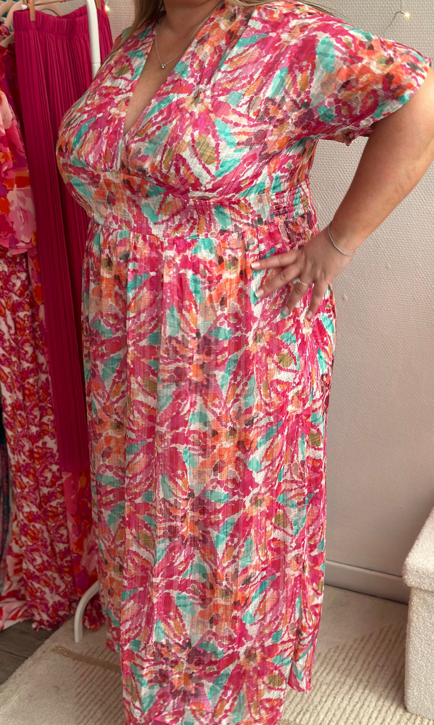 (CURVES) Robe colorée MAELLE