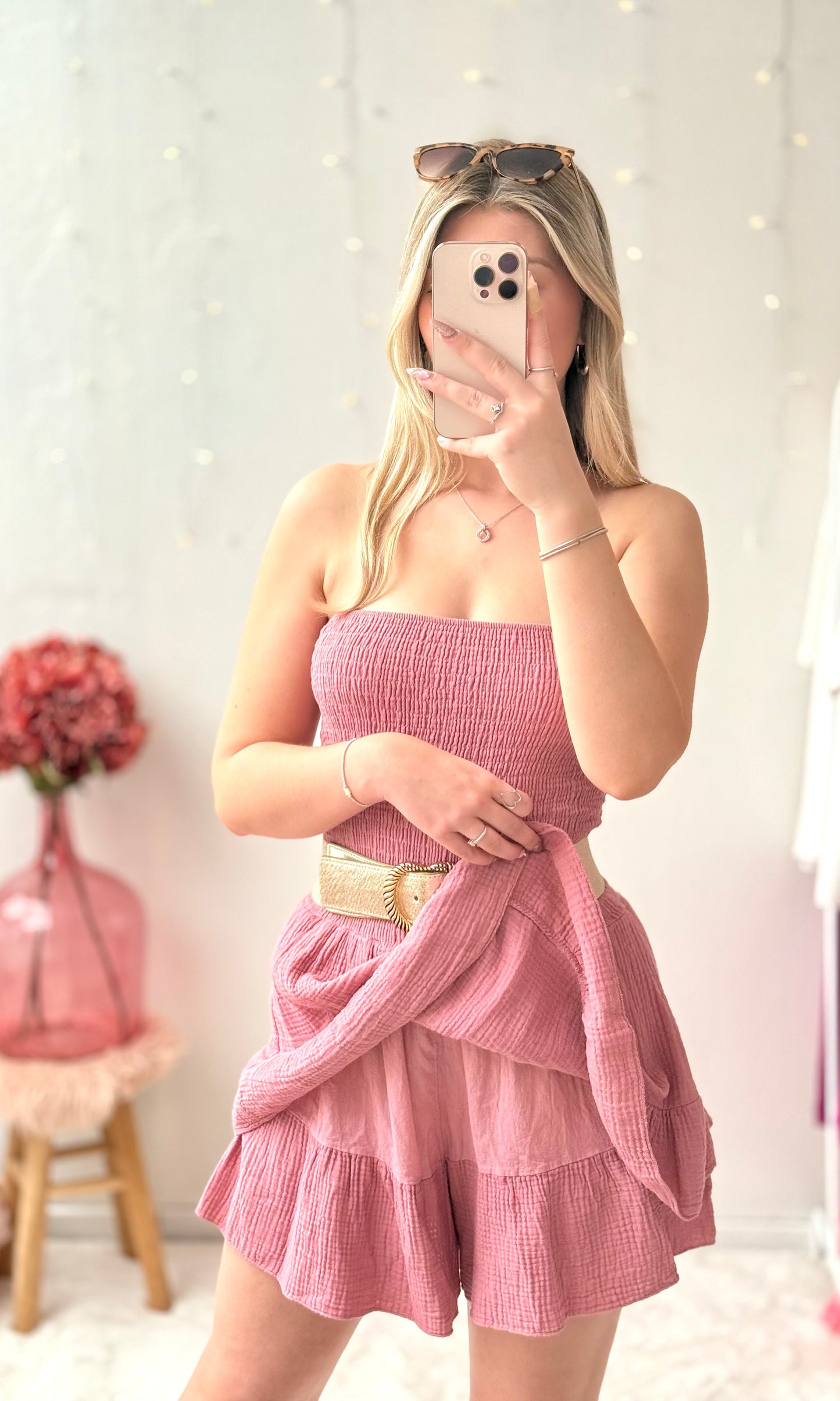 Combishort bustier HIBISCUS 🇮🇹